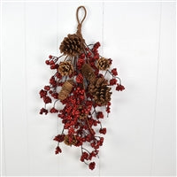 30'' Woodlands Mixed Berry/Cone Drop | QD
