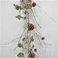 60'' Celtic Frosted Birch Garland | QD