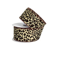 2.5" x 10YD Cheetah Fur Fabric Ribbon | YT