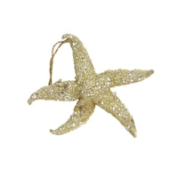 6.5" Champagne Star Fish Ornament | QS