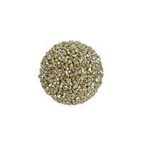 4" Beaded Ball Ornament Box of 4 in Champagne | QS