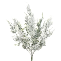 20" Frosted Cypress Leaves Pick | QS