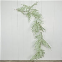 48" Frosted Cypress Leaves Garland | QS
