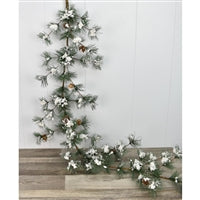 60'' Snowed Split Pine Garland | BF