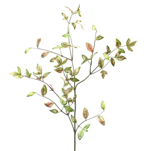 31" Euonymus Leaf Spray Green/Pink | WN