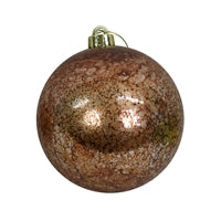 5.5” Faux Mercury Glass Ball Ornament in Gold | XJB