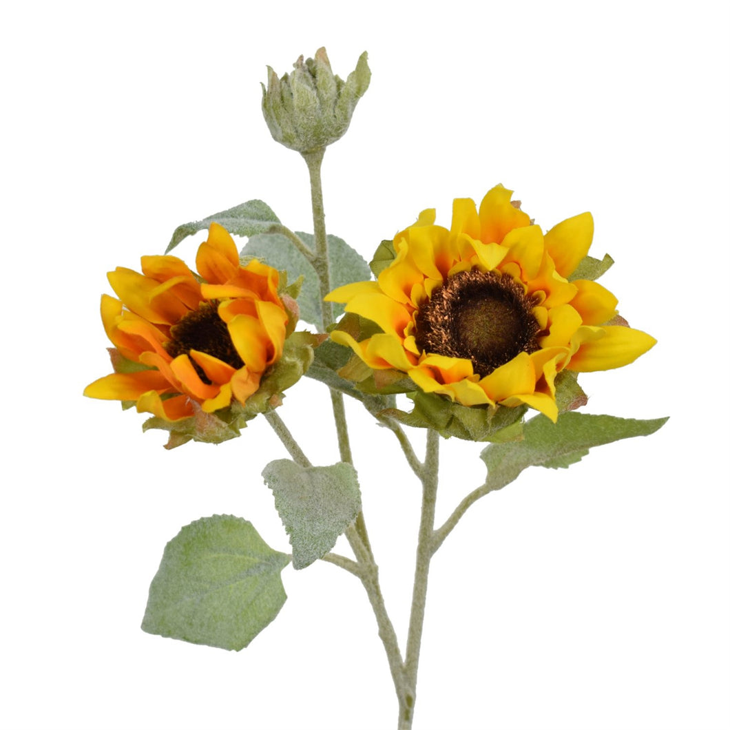 18” Harvest Meadows Sunflower Spray in Yellow | XJ