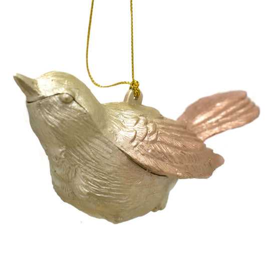 Rose Gold Mercury Bird Ornament | XJ