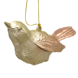 Rose Gold Mercury Bird Ornament | XJ