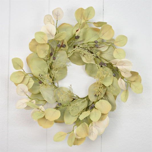 12" Eucalyptus Grass Wreath | XJE