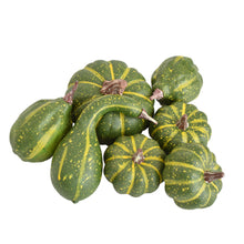 Load image into Gallery viewer, Warm Harvest Mixed Size Green Pumpkin Assortment