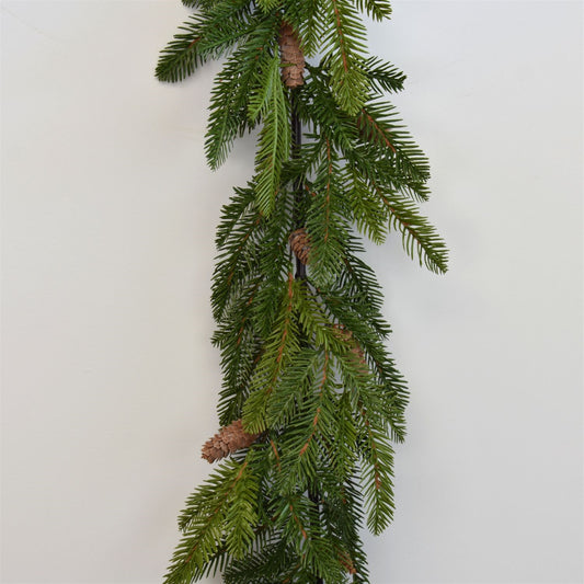 48” Western Noble Fir Pinecone Garland | XJ