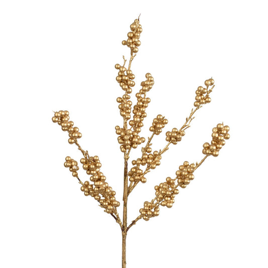 29" Royal Metallic Gold Berry Branch | XJ