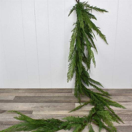 72” Selaginella Fresh Touch Cedar Garland | XJ