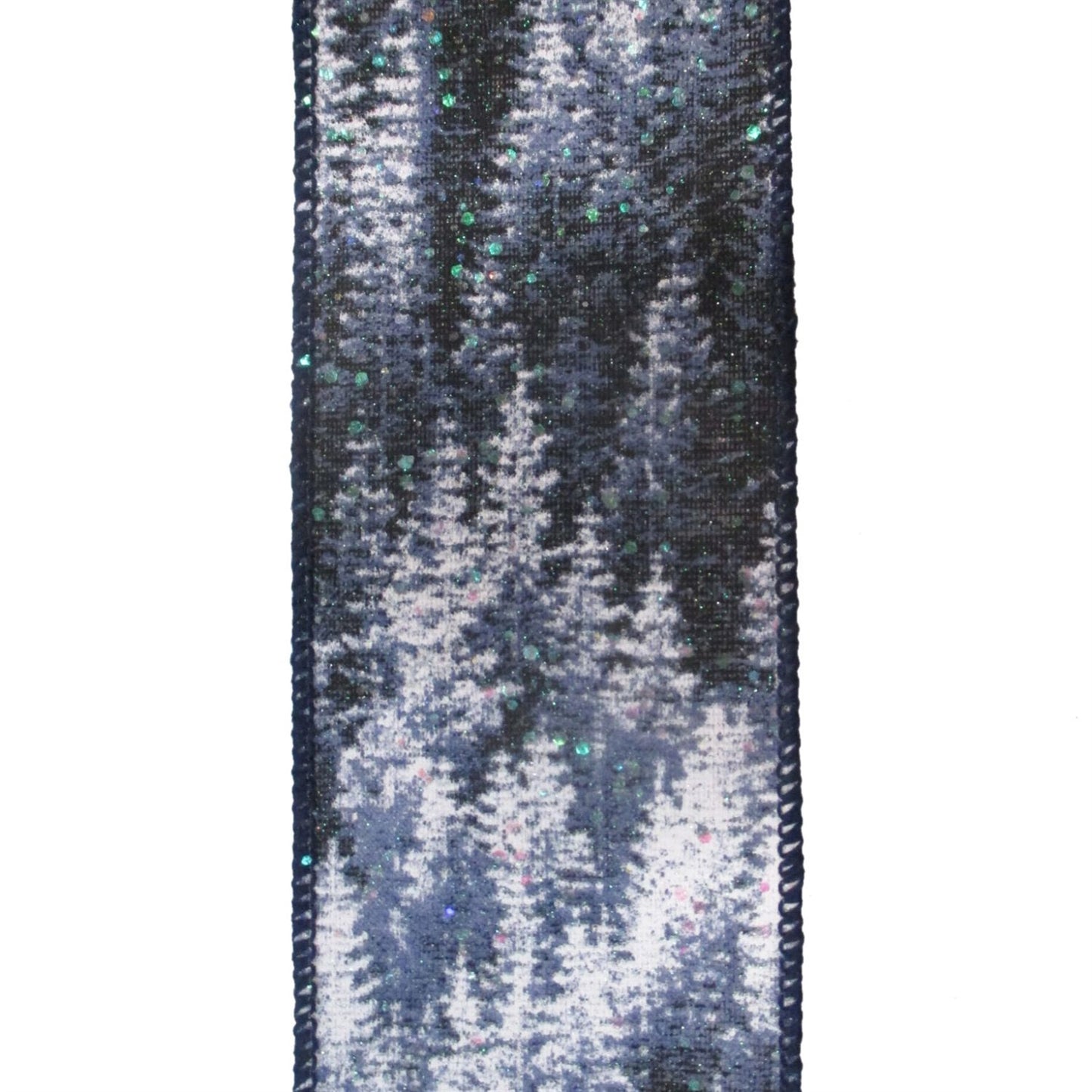 Indigo Forest Christmas Ribbon 2.5" x 10yd
