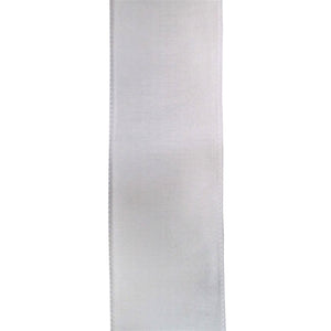 White Faux Dupioni Ribbon 2.5" x 10yd |YT