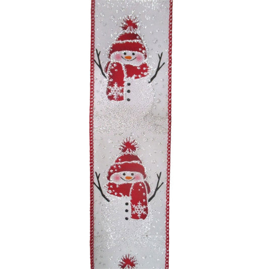 Winter Snowman Ribbon 2.5 x 10yd