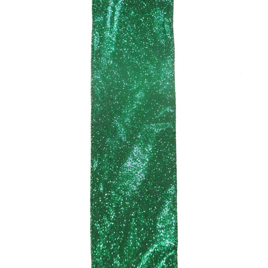 Emerald Metallic Glisten Ribbon 2.5" x x10yd | YT