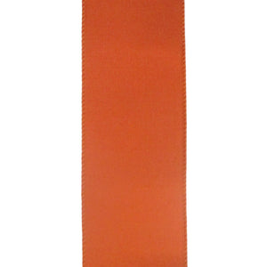 Harvest Orange Faux Dupioni Ribbon 2.5" x 10yd