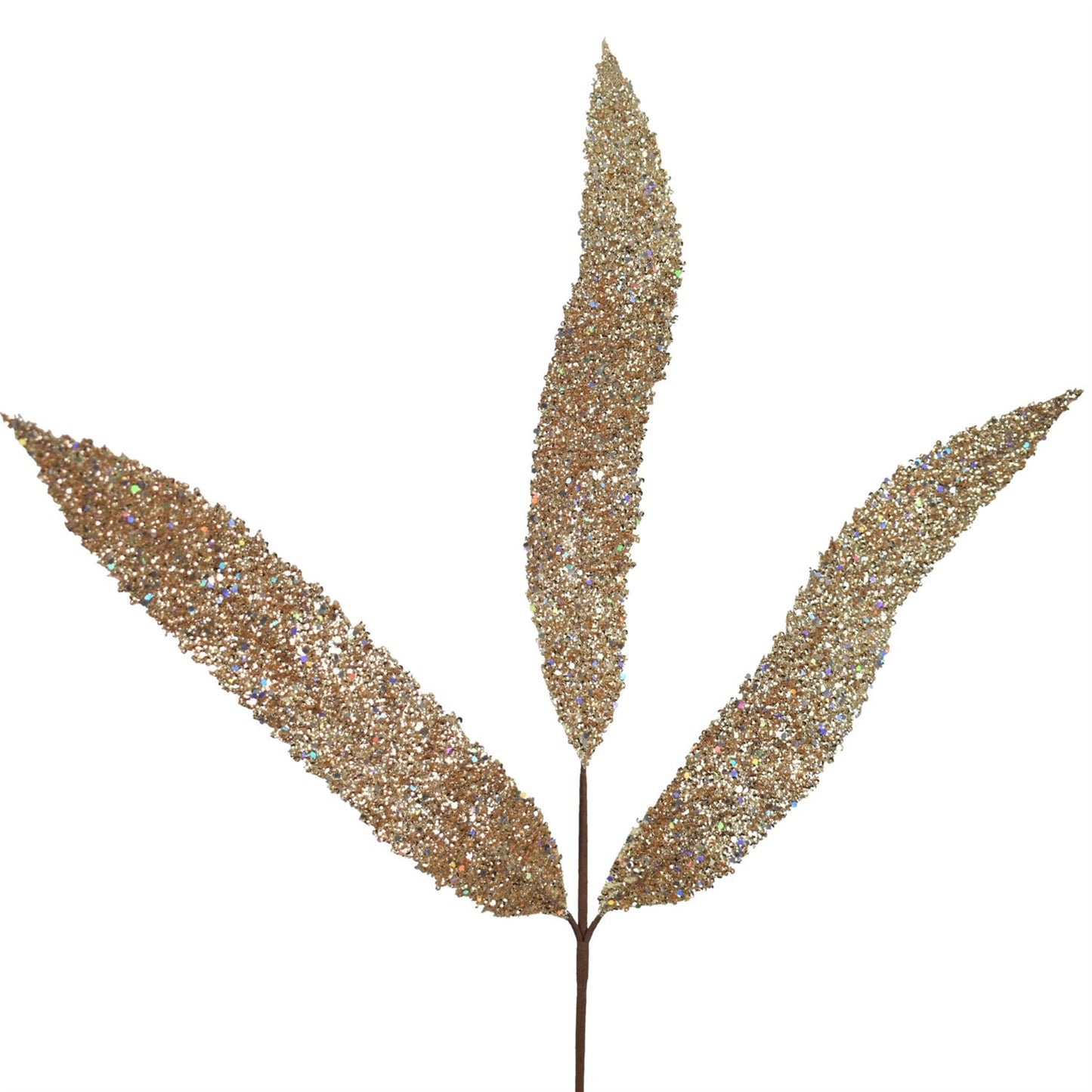 32.5” Glitter Linear Leaf Spray | QD