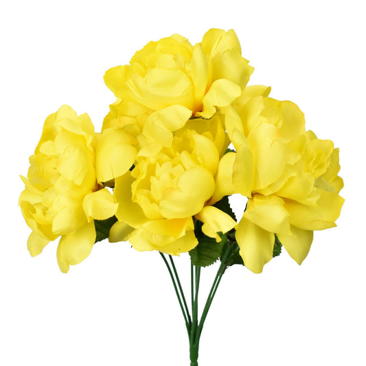 14" Peony Bush in Yellow | YL