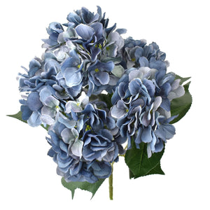 18" Garden Hydrangea Bush in Dried Blue | XJE