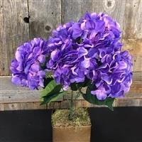 18" Garden Hydrangea Bush in Purple | XJE