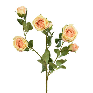 25” Garden Rose Stem in Peach | XJE