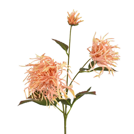 26" Chrysanthemum Spray in Coral | XJE