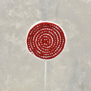 18.75" Lollipop Stem in Red/White | QG