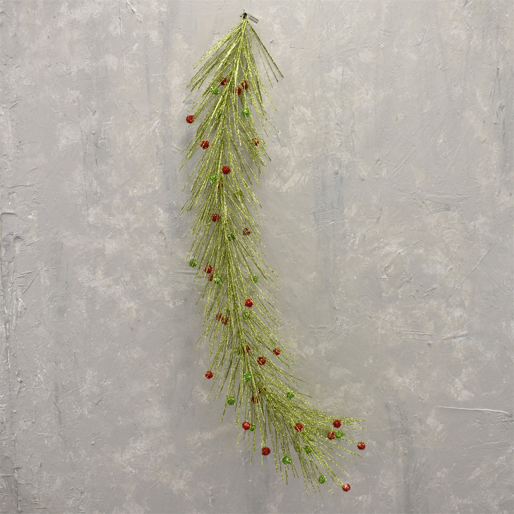 Wild Glitter Pine Garland with Balls 42