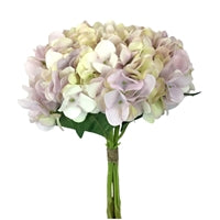 13.5" Garden Hydrangea Bouquet in Lavender (3 Stems Bound Together) | XJE