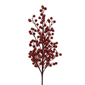 Shiny Berry Spray 25" in Red | QDC22
