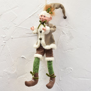 Poseable Whimsical Elf 26.5" in Brown Cream | ELC22