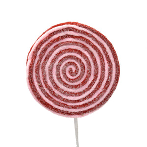 Frosted Lollipop Stem 18.75" in Red/Pink | QG