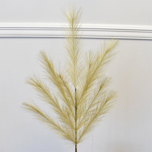 Metallic Pampas Grass Spray 33.5" in Gold | QD