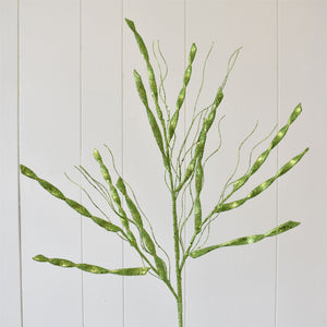 Luscious Glittered Seagrass Spray 35.25" in Apple Green | QDC22