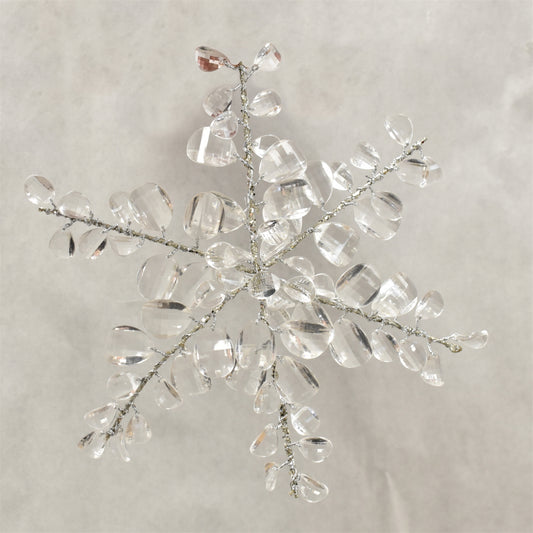 Crystal Elegance Snowflake Ornament Acrylic 8" in Crystal | TAC22