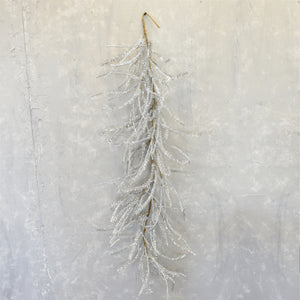 Tussled Tinsel Garland 48'' in Silver | TAC22