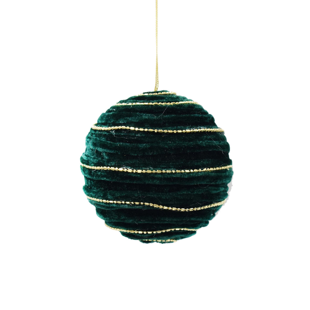 Spiral Chenille And Bead Ball Ornament 4