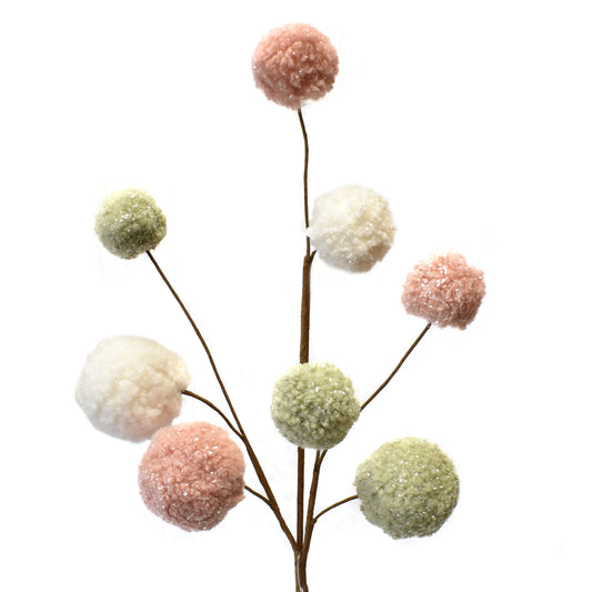 Boho Pom Pom Spray 24'' in Terracotta/Sage/Cream | TAC22