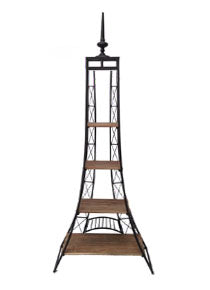 80" Metal & Wood Eiffel Tower Rack | XJE