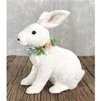 Bashful Bunny Rabbit  Flower Necklace 12" x 10.5" | BFE
