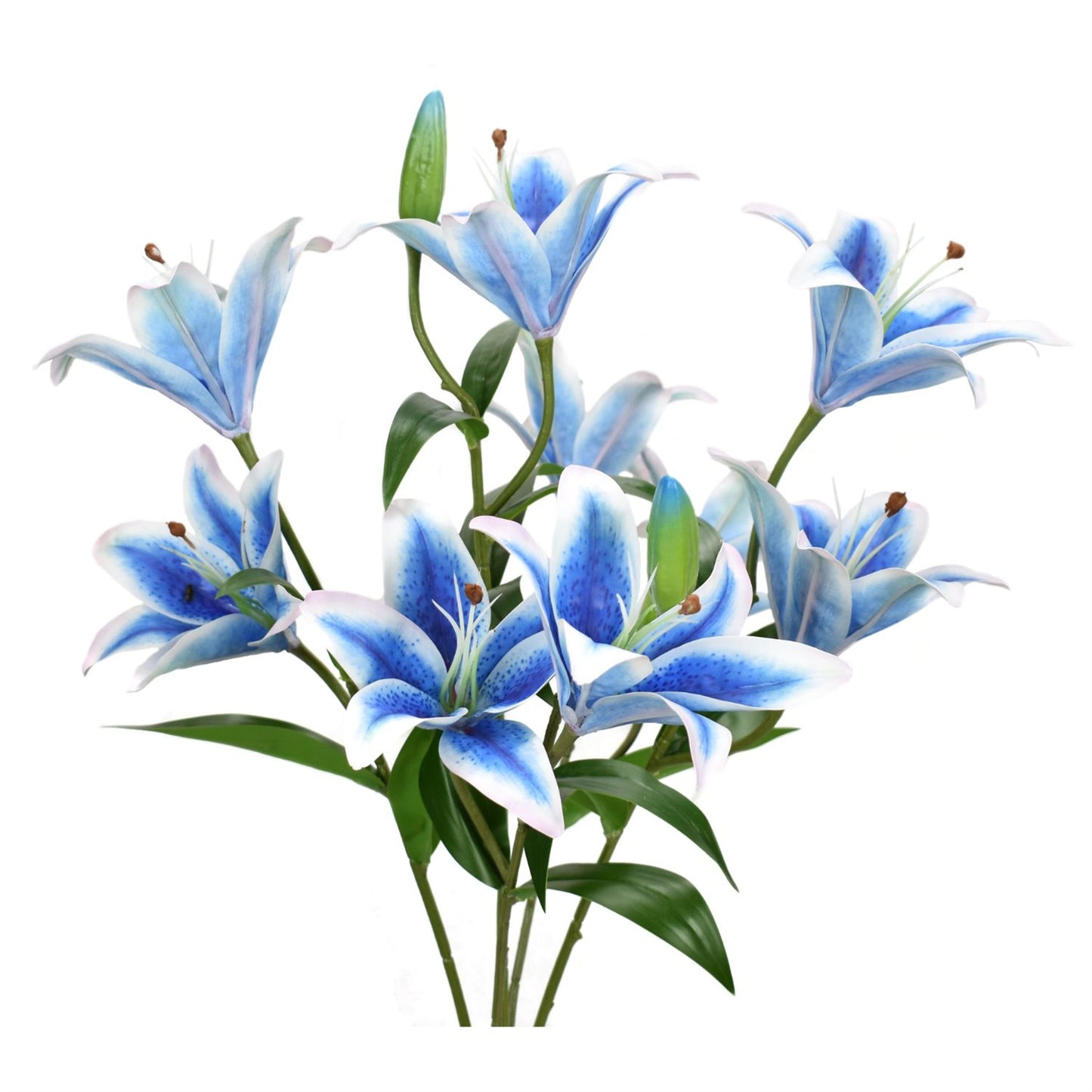21" Tiger Lily Bush in Blue | XJE
