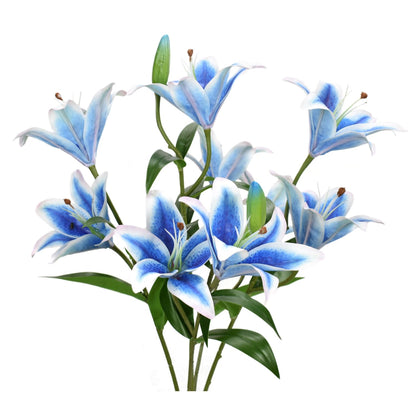 21" Tiger Lily Bush in Blue | XJE