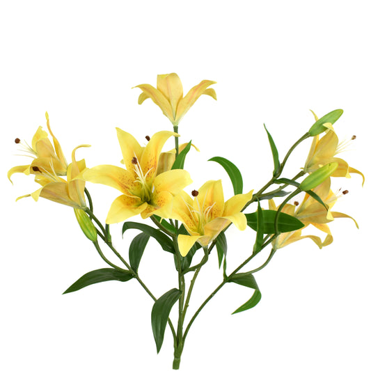 21" Tiger Lily Bush in Yellow | XJE