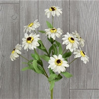 18" Sunburst Daisy Bush in Cream | QDE