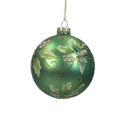 Holly Holiday Berry Ornament 4” - Sage  | GS