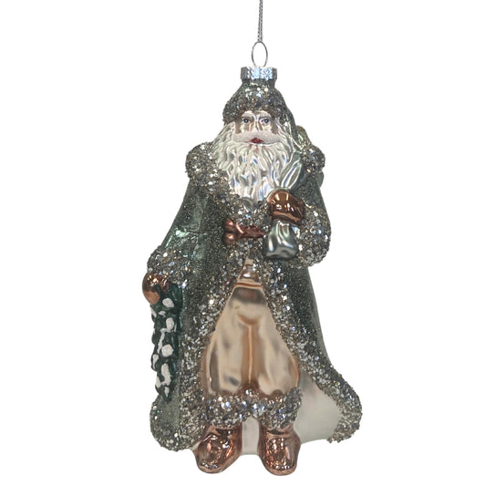 To All a Good Night Ornate Santa Claus Ornament 7"x 4"  | GS