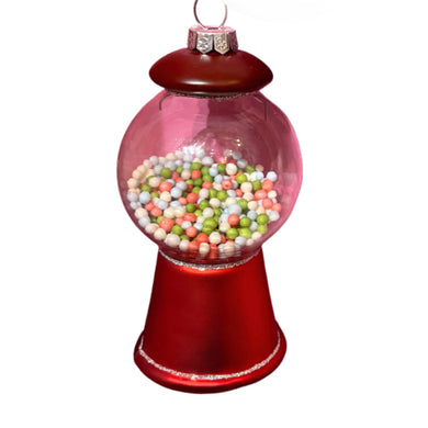 Gum Ball Machine Glass Ornament 5” | GS